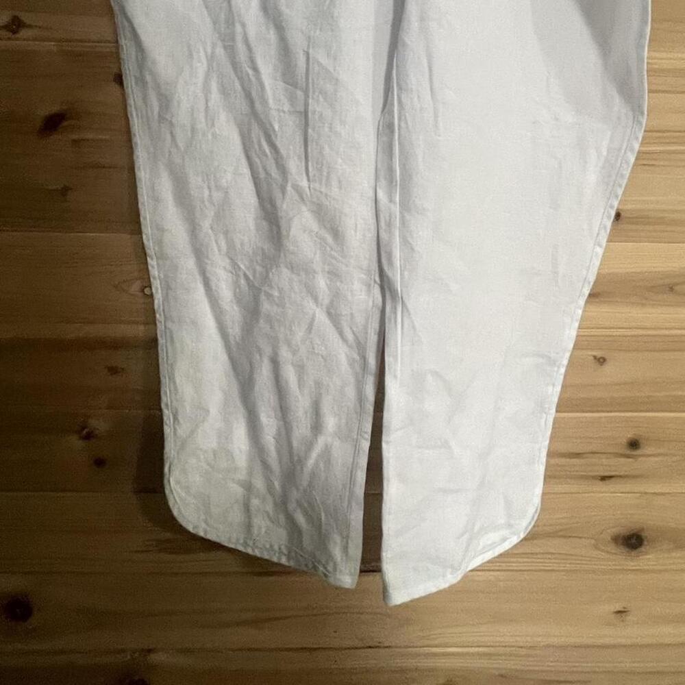 Caslon White 100 Linen Pants New - Picture 4 of 5